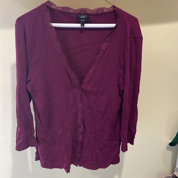 Talbots Sweater set.  Size L   Gently Used - Picture 3 of 8